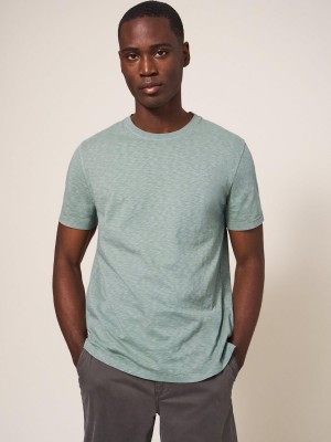 White Stuff Abersoch Short Sleeve Tee Dusty Green | 87952-LCIB