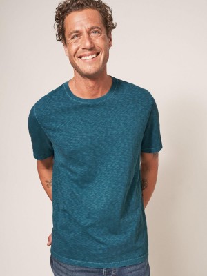 White Stuff Abersoch Short Sleeve Tee Mid Teal | 62793-GXMN