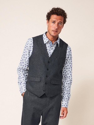 White Stuff Heath Waistcoat Charcoal Grey | 09684-IRUO