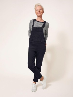 White Stuff Isabelle Dungaree Washed Black | 09246-SFMW