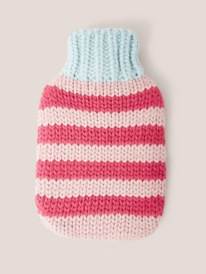 White Stuff Knitted Hot Water Bottle Pink Multi | 72816-ERWC