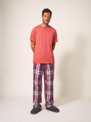 White Stuff Moorland Flannel Pj Trouser Plum Multi | 79281-XNCZ