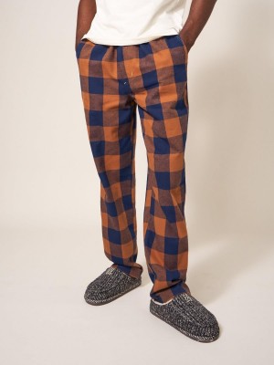 White Stuff Moorland Flannel Pj Trouser Orange Multi | 98270-TLOZ