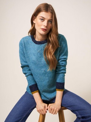 White Stuff Natalie Nep Jumper Light Blue | 47902-SBXJ