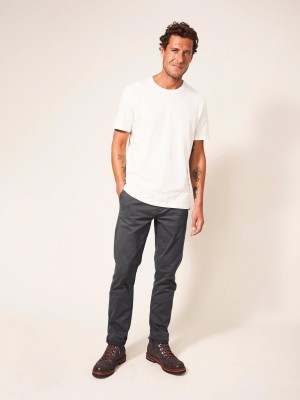 White Stuff Sutton Organic Chino Trouser Dk Grey | 42930-AIQR