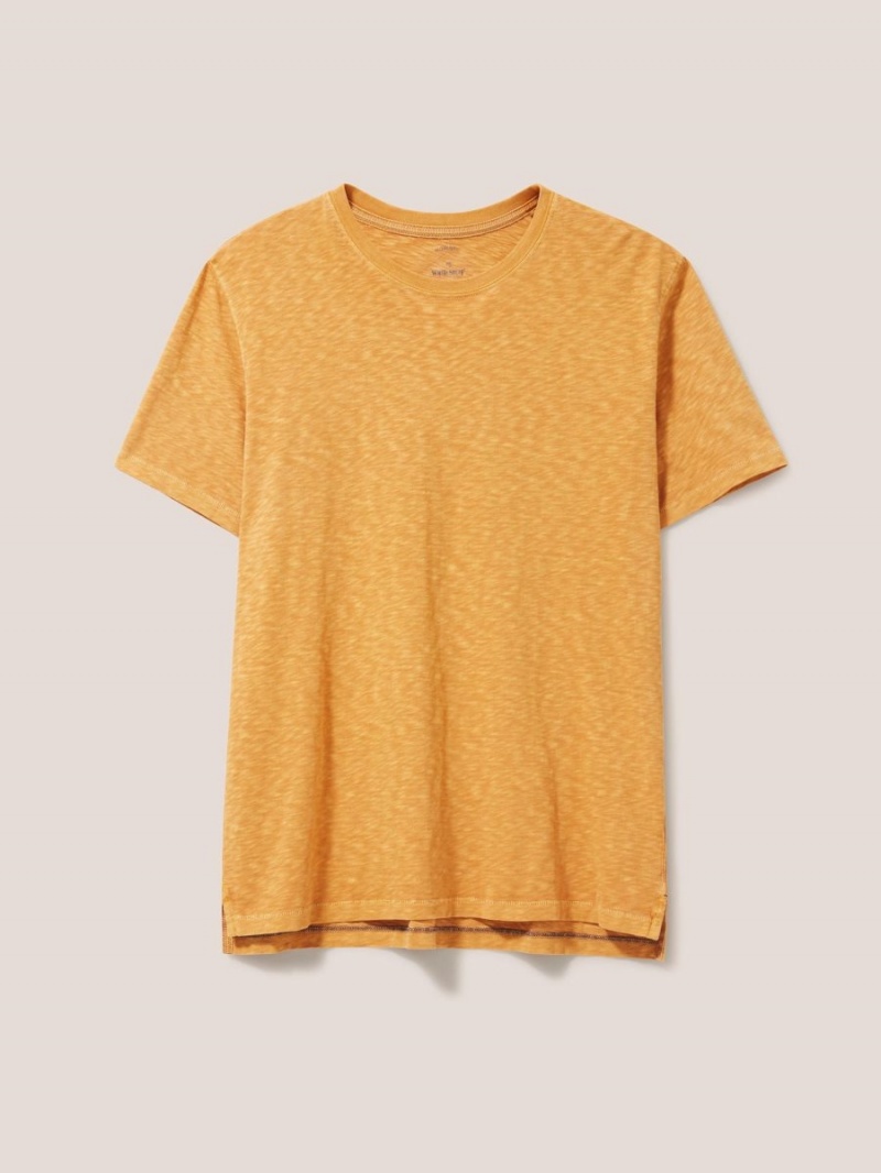 White Stuff Abersoch Short Sleeve Tee Bright Orange | 75423-SZFY