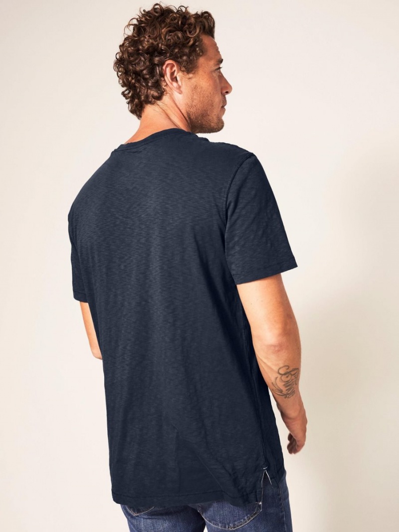 White Stuff Abersoch Short Sleeve Tee Dark Navy | 24815-DHBQ