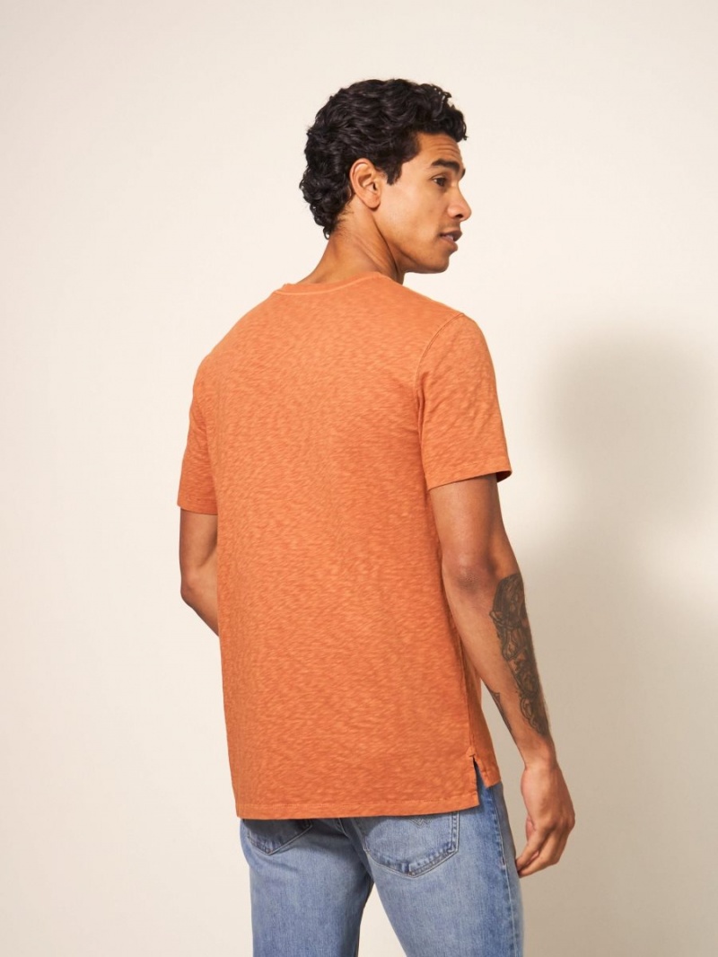 White Stuff Abersoch Short Sleeve Tee Dark Orange | 07938-UDJZ