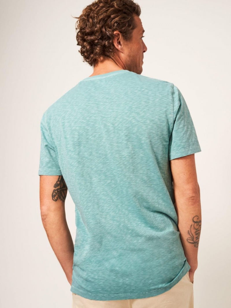 White Stuff Abersoch Short Sleeve Tee Mint Green | 18026-CPYT