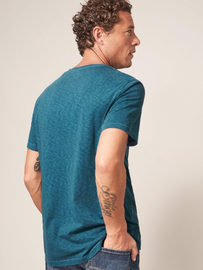 White Stuff Abersoch Short Sleeve Tee Mid Teal | 62793-GXMN