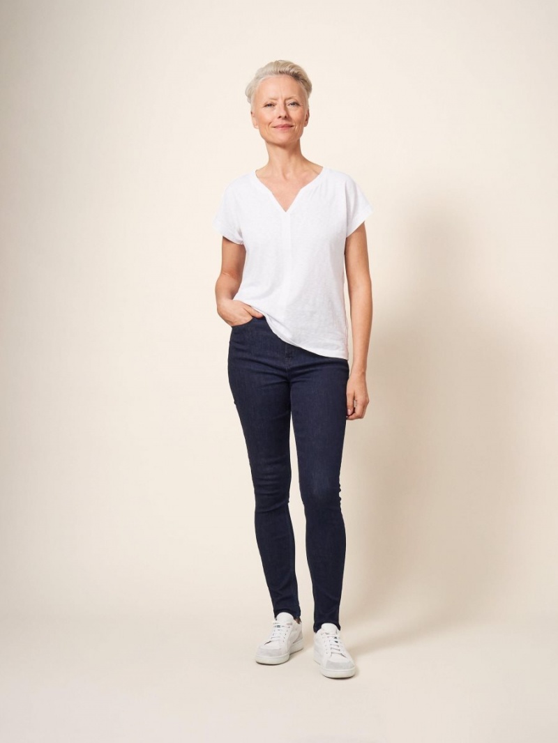 White Stuff Amelia Skinny Jeans Dk Denim | 94703-AINR