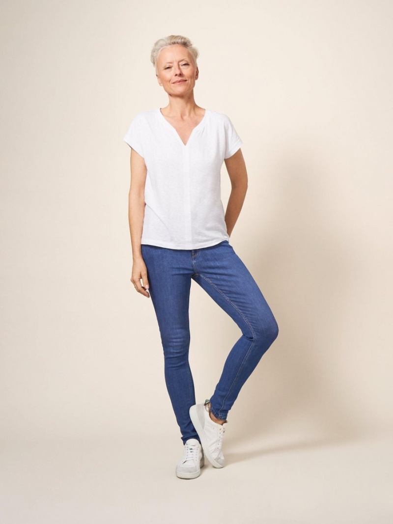 White Stuff Amelia Skinny Jeans Light Denim | 26975-UJTW