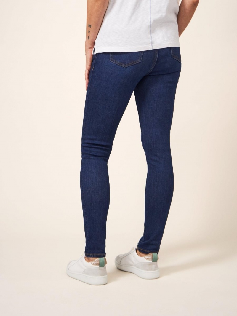 White Stuff Amelia Skinny Jeans Mid Denim | 74362-SMEX