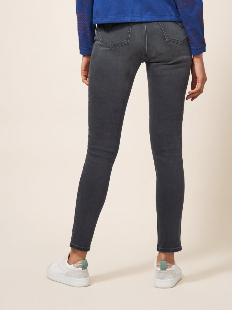 White Stuff Amelia Skinny Leg Jeans Charcoal Grey | 01356-RKOH