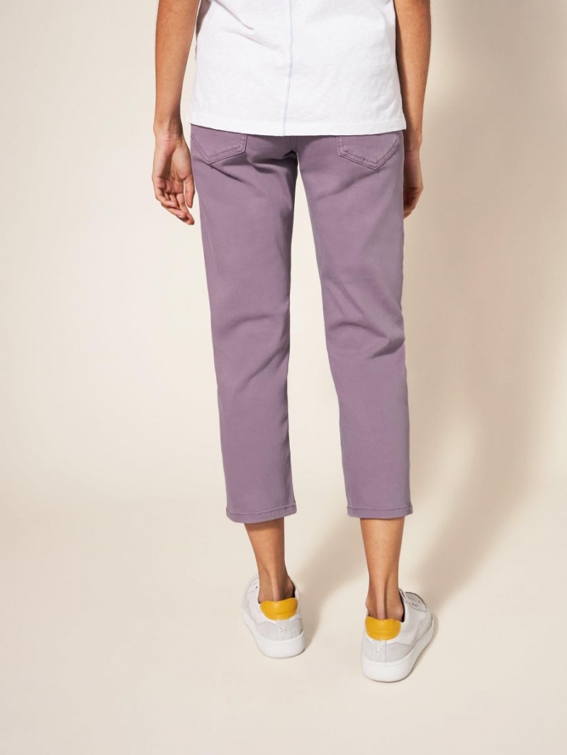 White Stuff Blake Straight Crop Jeans Dusty Purple | 25701-COEB