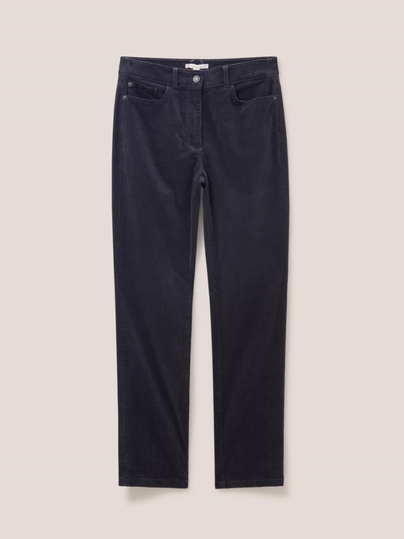 White Stuff Brooke Straight Cord Trouser Dk Grey | 15839-LDKB