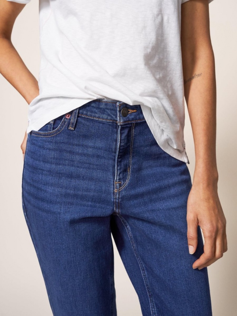 White Stuff Brooke Straight Jeans Mid Denim | 89340-GLYZ