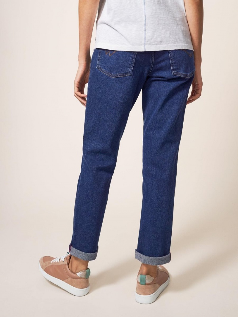 White Stuff Brooke Straight Jeans Mid Denim | 89340-GLYZ