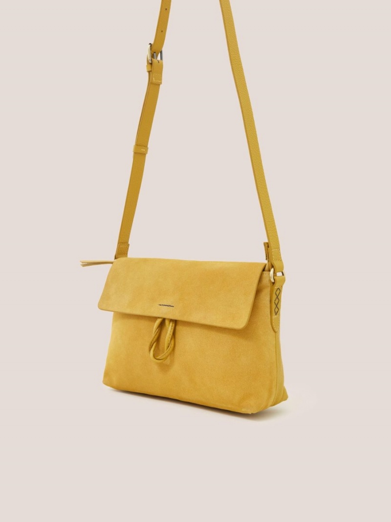 White Stuff Elena Crossbody Bag Mid Chartreuse | 01468-IMHQ