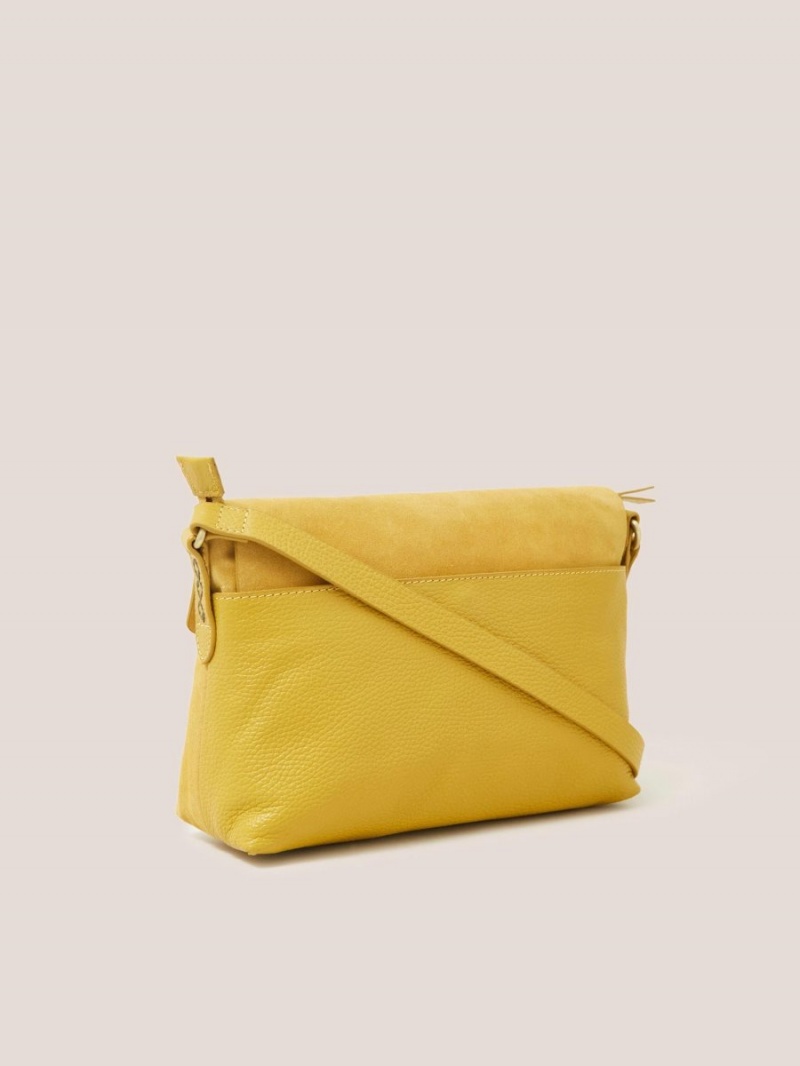 White Stuff Elena Crossbody Bag Mid Chartreuse | 01468-IMHQ