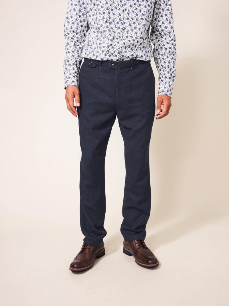 White Stuff Heath Regular Fit Trouser Dark Navy | 85207-ILQD