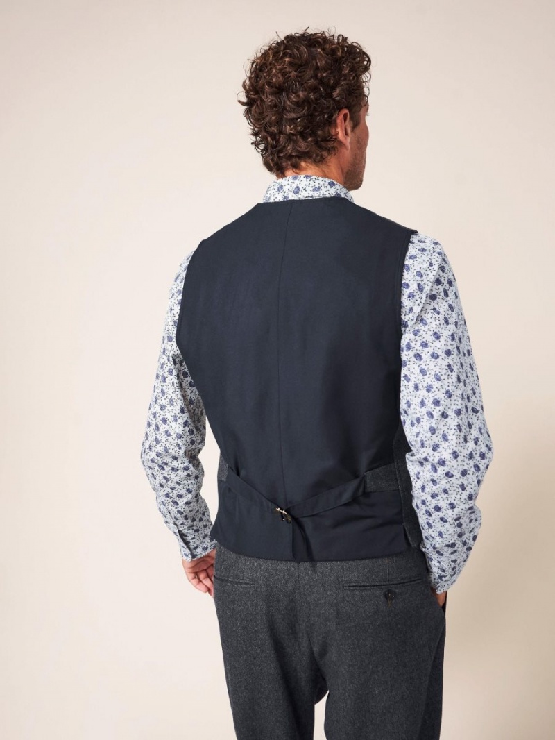 White Stuff Heath Waistcoat Charcoal Grey | 09684-IRUO