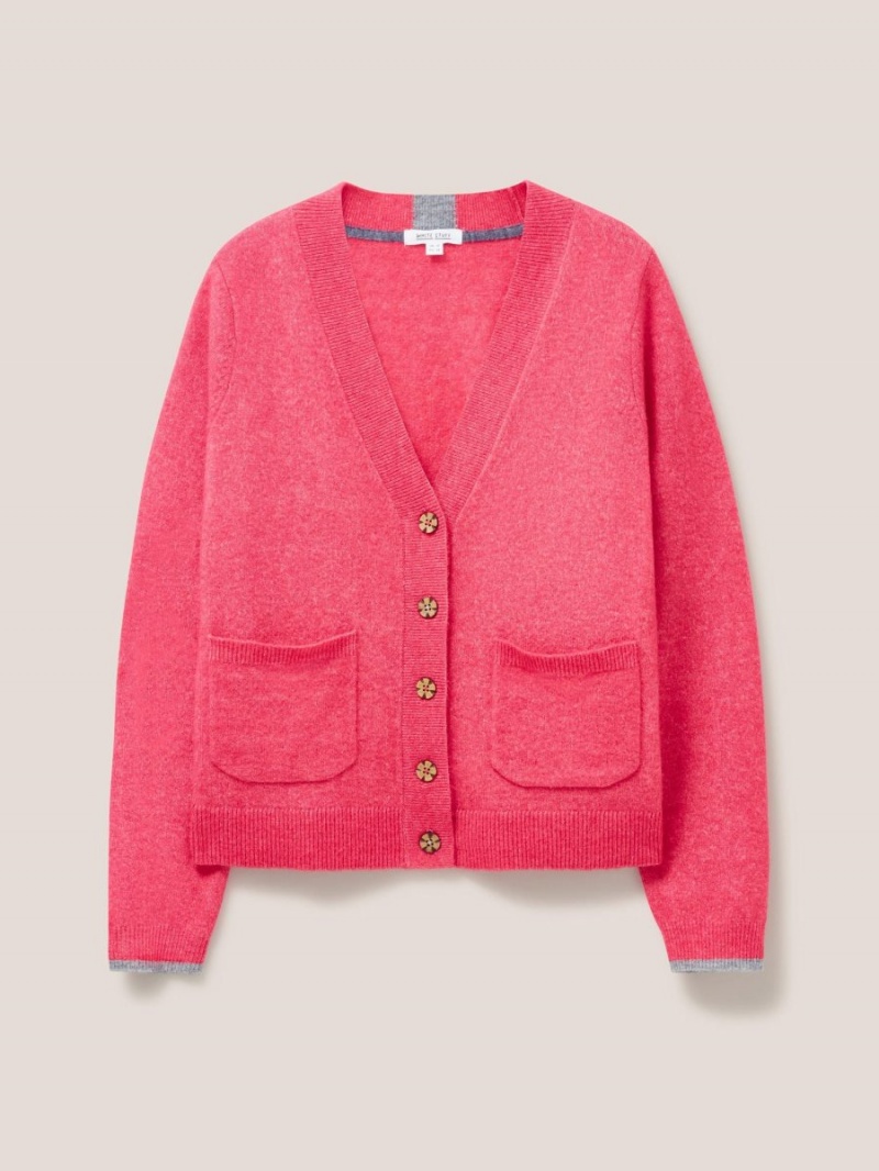 White Stuff Jamie Cardi Bright Pink | 16237-PKNU