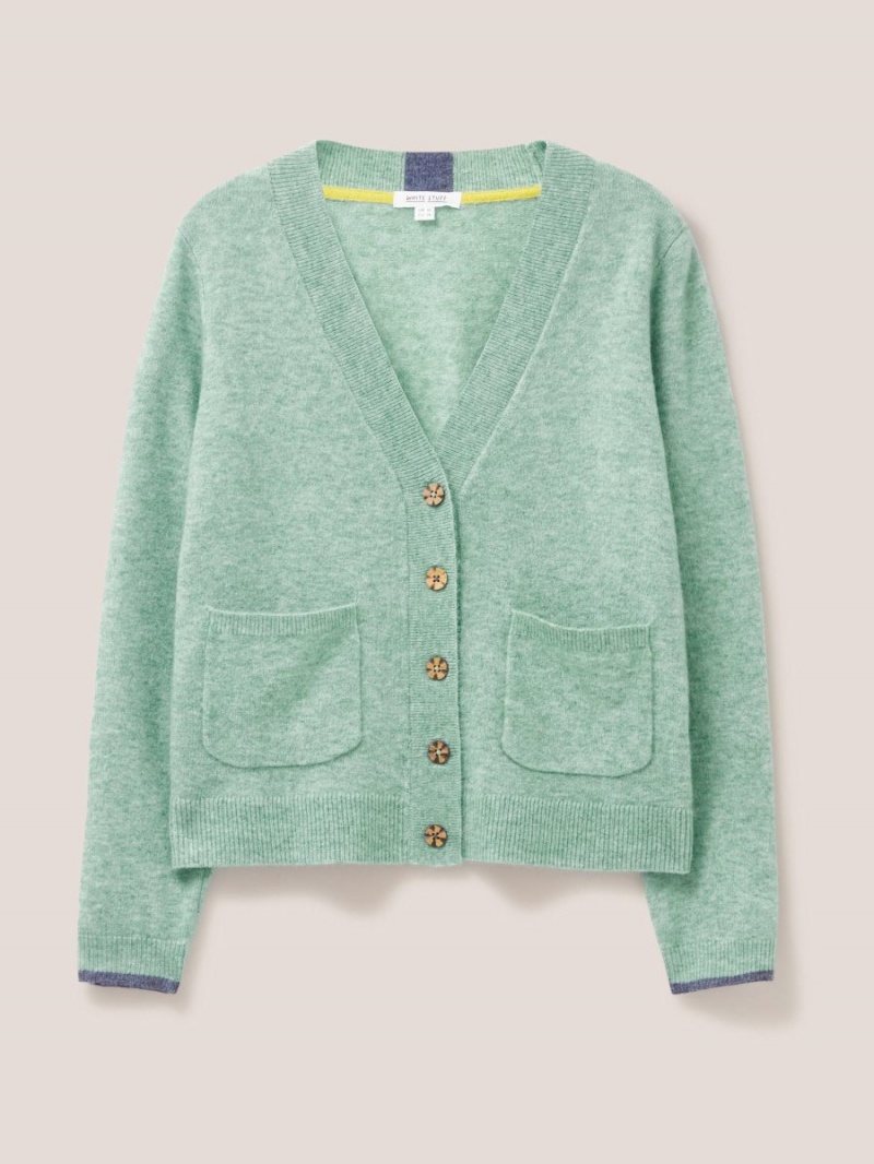 White Stuff Jamie Cardi Light Green | 78420-XYQZ