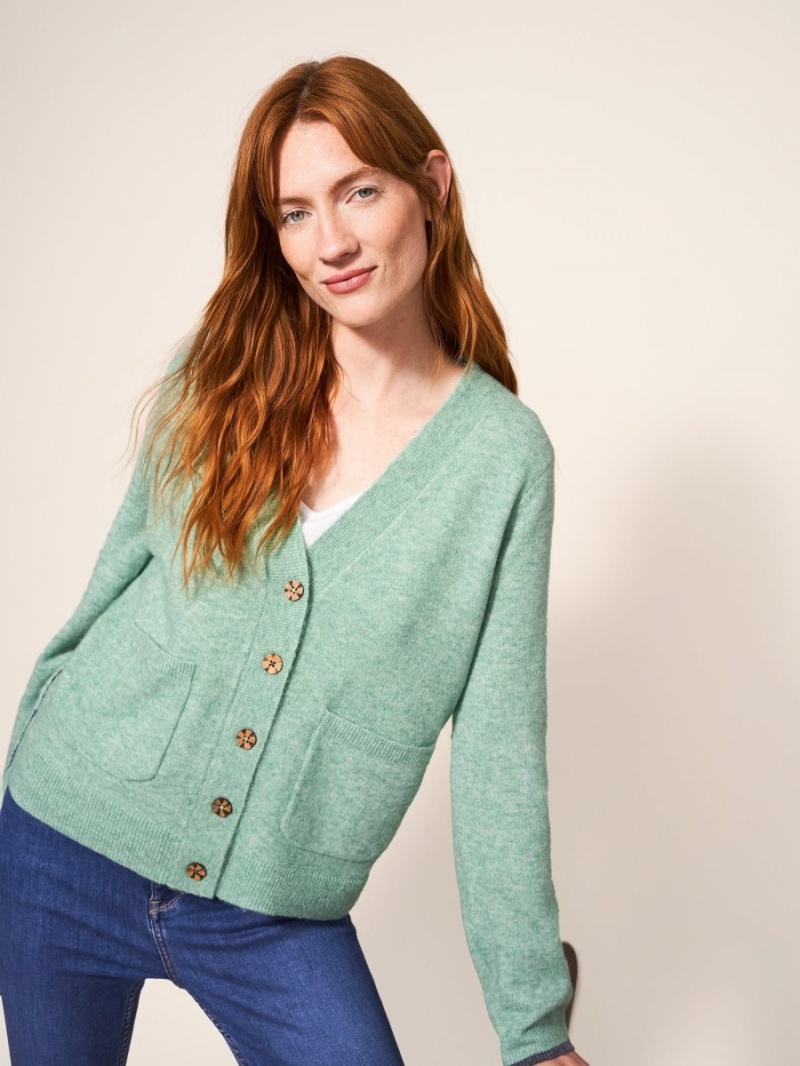 White Stuff Jamie Cardi Light Green | 78420-XYQZ