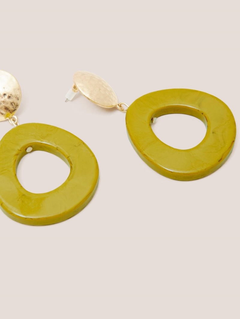 White Stuff Jasmine Resin Earring Chartreuse Multi | 43720-QNBM