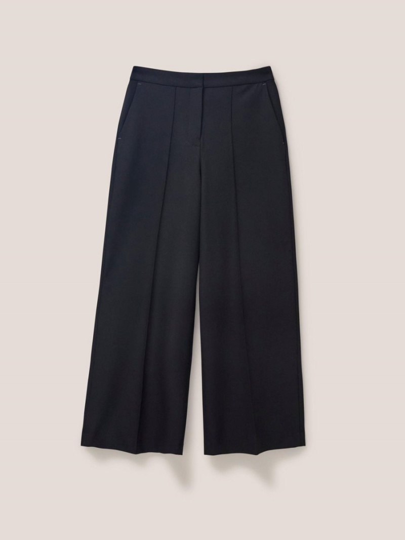 White Stuff Jenny Wide Leg Trouser Pure Black | 61709-KZYN