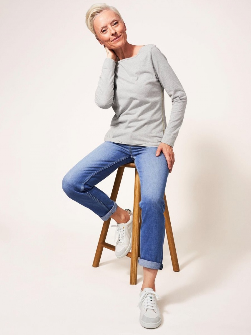 White Stuff Katy Relaxed Slim Jean Light Denim | 68179-LERN