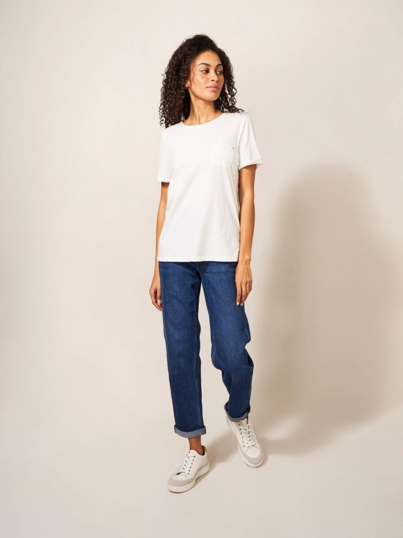 White Stuff Katy Relaxed Slim Jean Mid Denim | 60152-SRCK