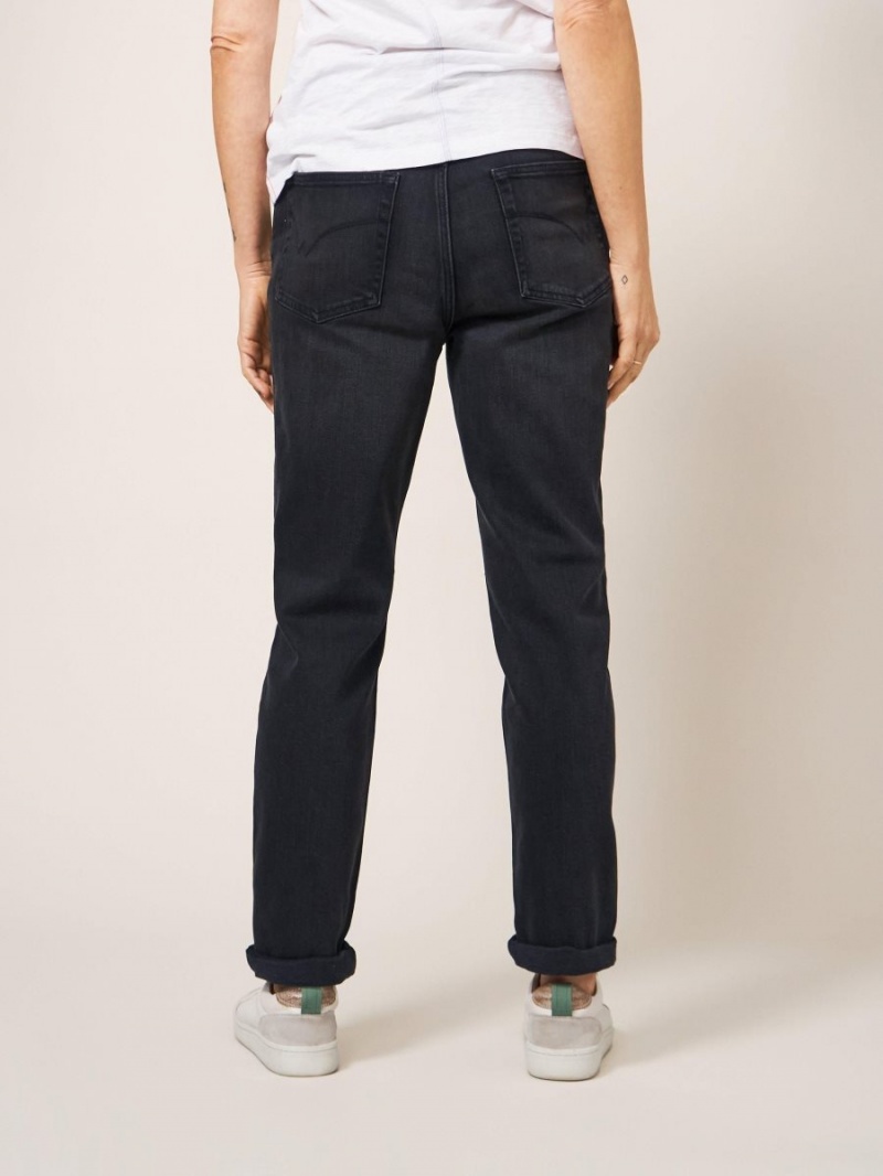 White Stuff Katy Relaxed Slim Jeans Washed Black | 36279-YJBC