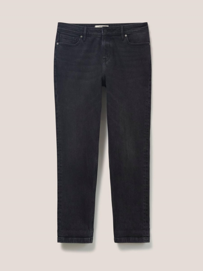 White Stuff Katy Relaxed Slim Jeans Washed Black | 36279-YJBC