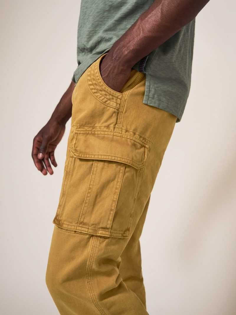 White Stuff Kegworth Organic Cargo Trouser Dark Tan | 43789-HVPZ