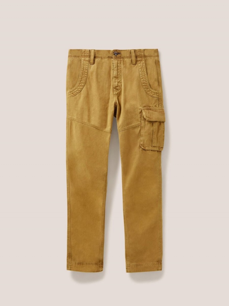 White Stuff Kegworth Organic Cargo Trouser Dark Tan | 43789-HVPZ