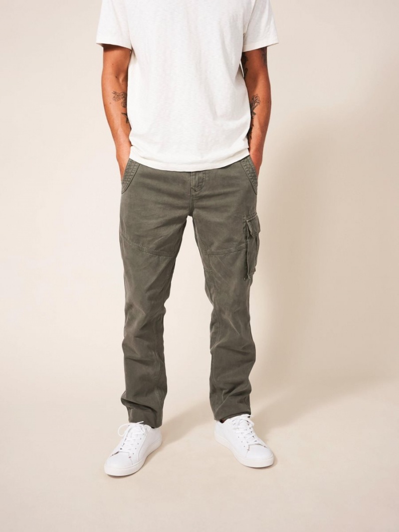 White Stuff Kegworth Organic Cargo Trouser Khaki Green | 47801-TLVZ