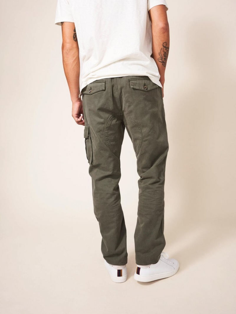 White Stuff Kegworth Organic Cargo Trouser Khaki Green | 47801-TLVZ