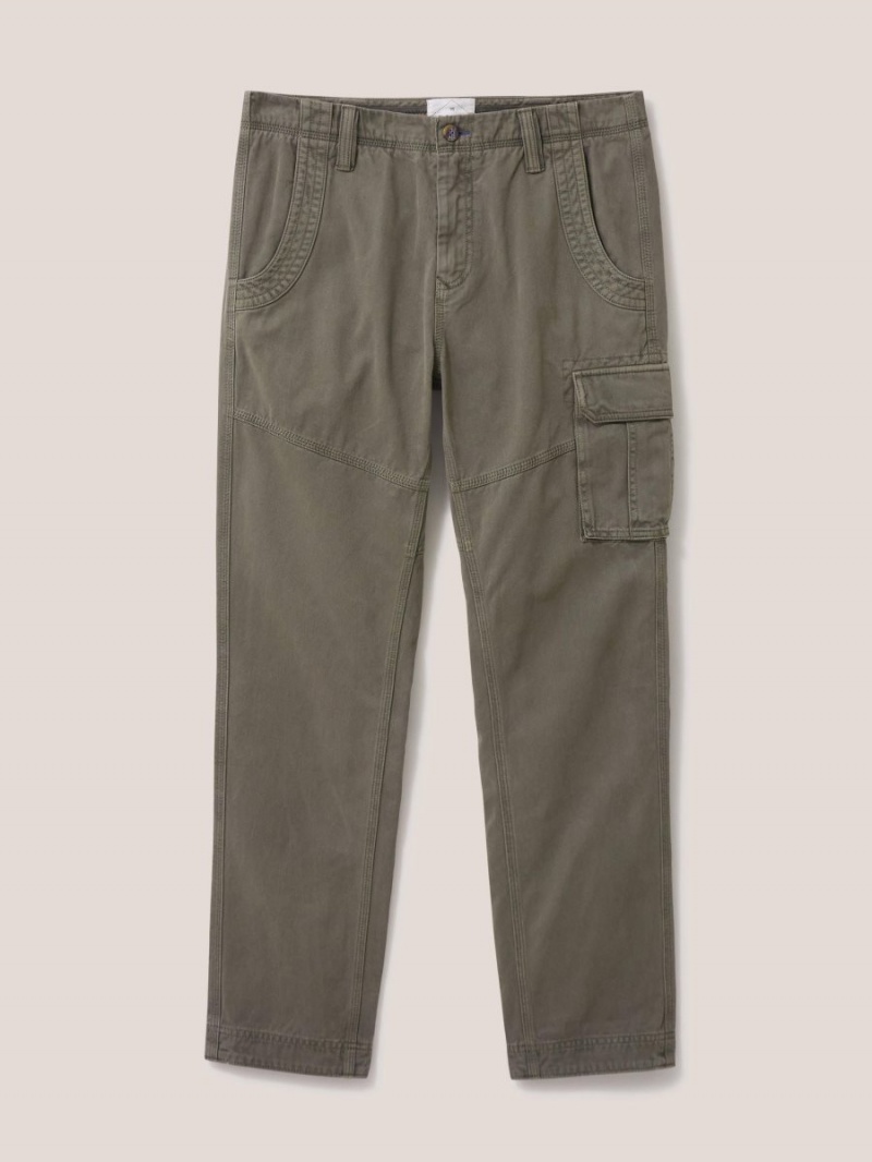 White Stuff Kegworth Organic Cargo Trouser Khaki Green | 47801-TLVZ