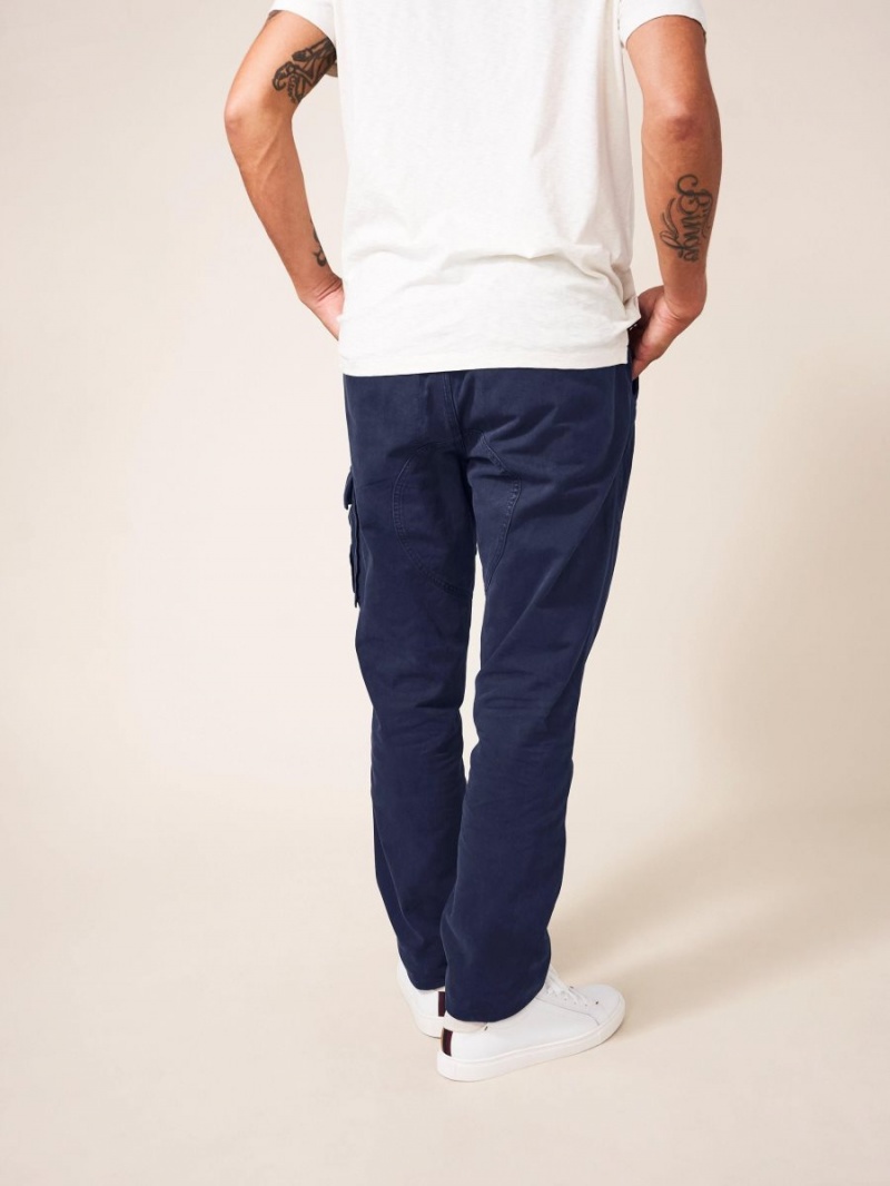 White Stuff Kegworth Organic Cargo Trouser Dark Navy | 73961-CBXJ