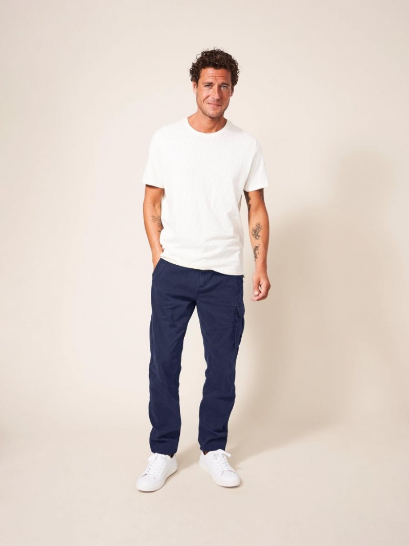 White Stuff Kegworth Organic Cargo Trouser Dark Navy | 73961-CBXJ