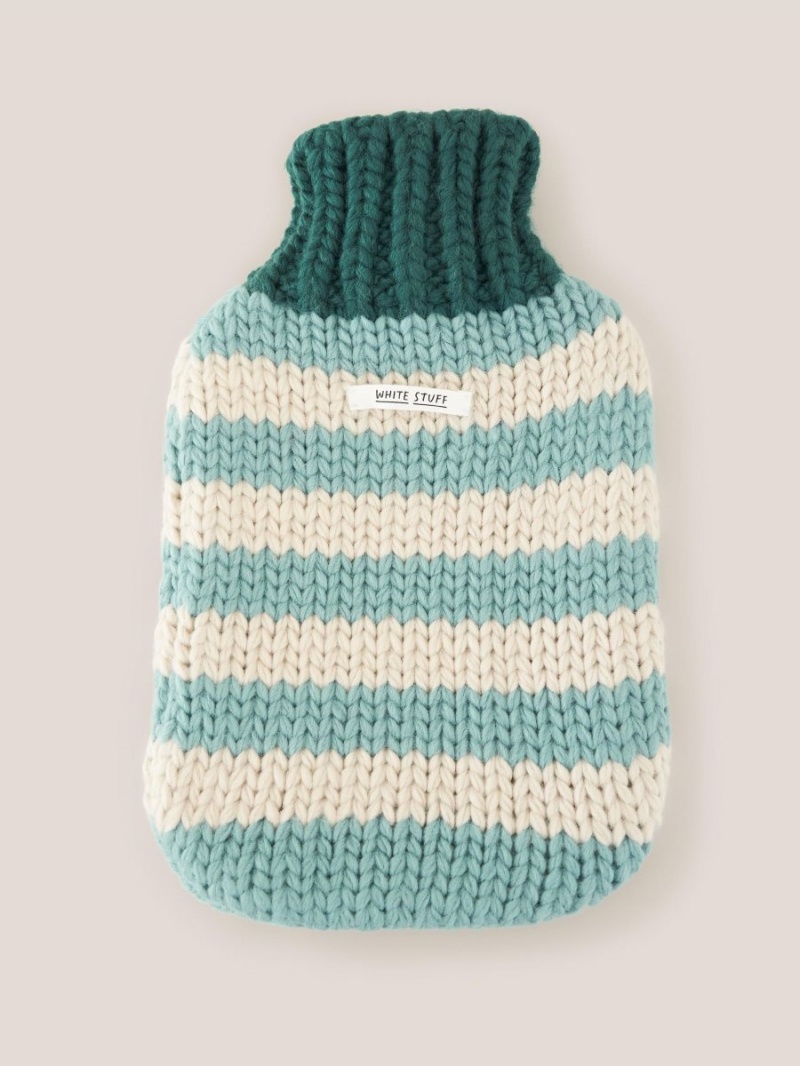 White Stuff Knitted Hot Water Bottle Teal Multi | 67810-FBDQ