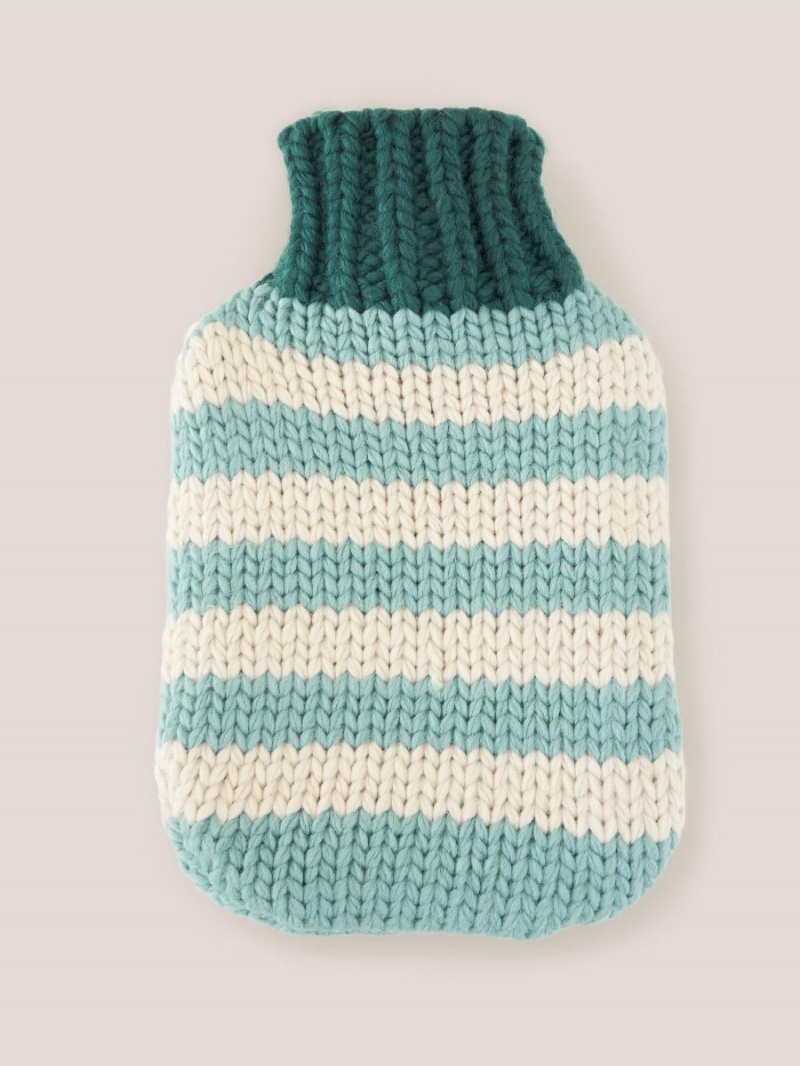 White Stuff Knitted Hot Water Bottle Teal Multi | 67810-FBDQ