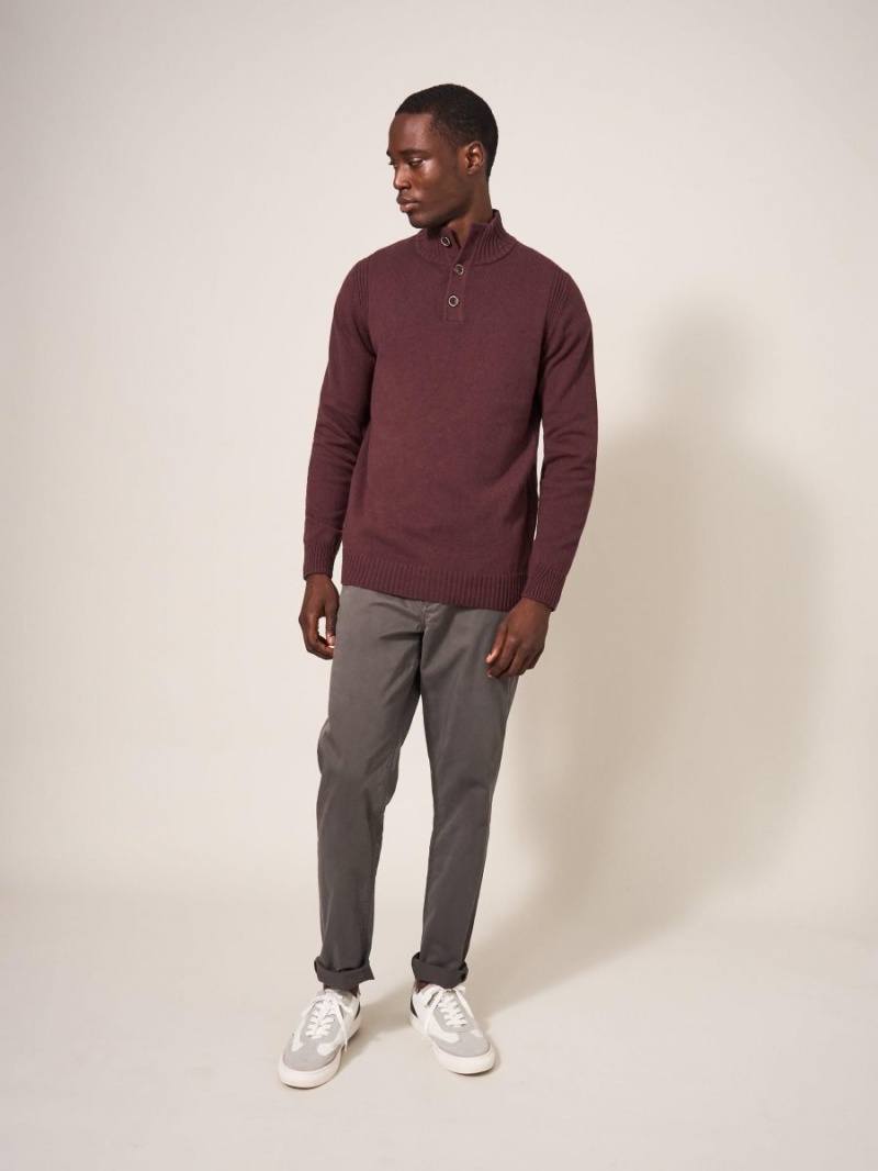 White Stuff Lambswool Funnel Neck Dk Plum | 45296-QHIL