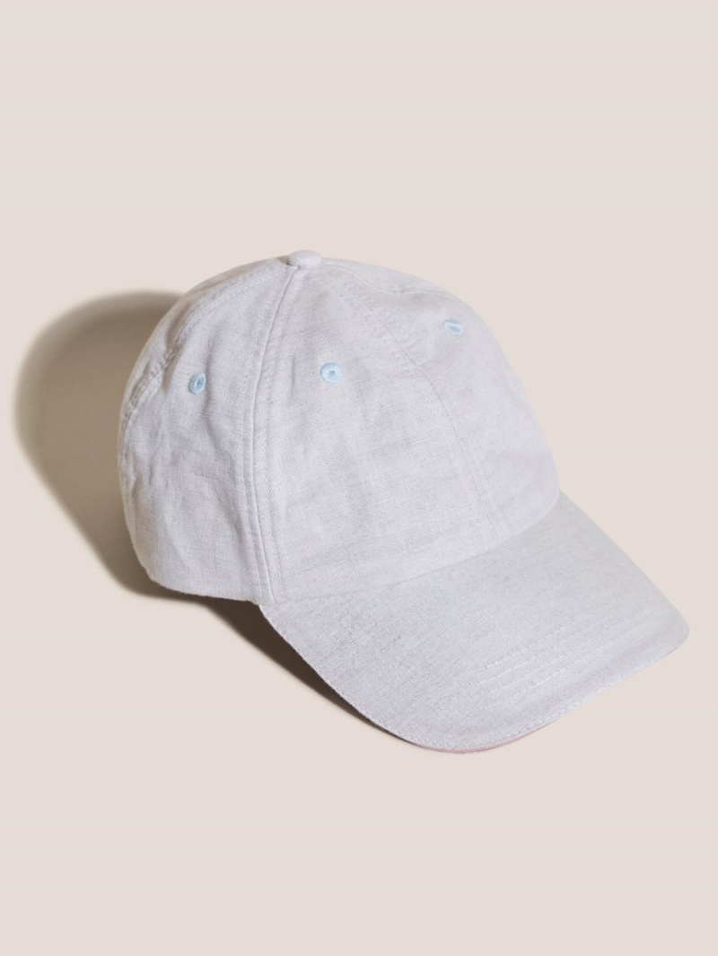 White Stuff Linen Blend Baseball Cap Light Natural | 09526-JWRA