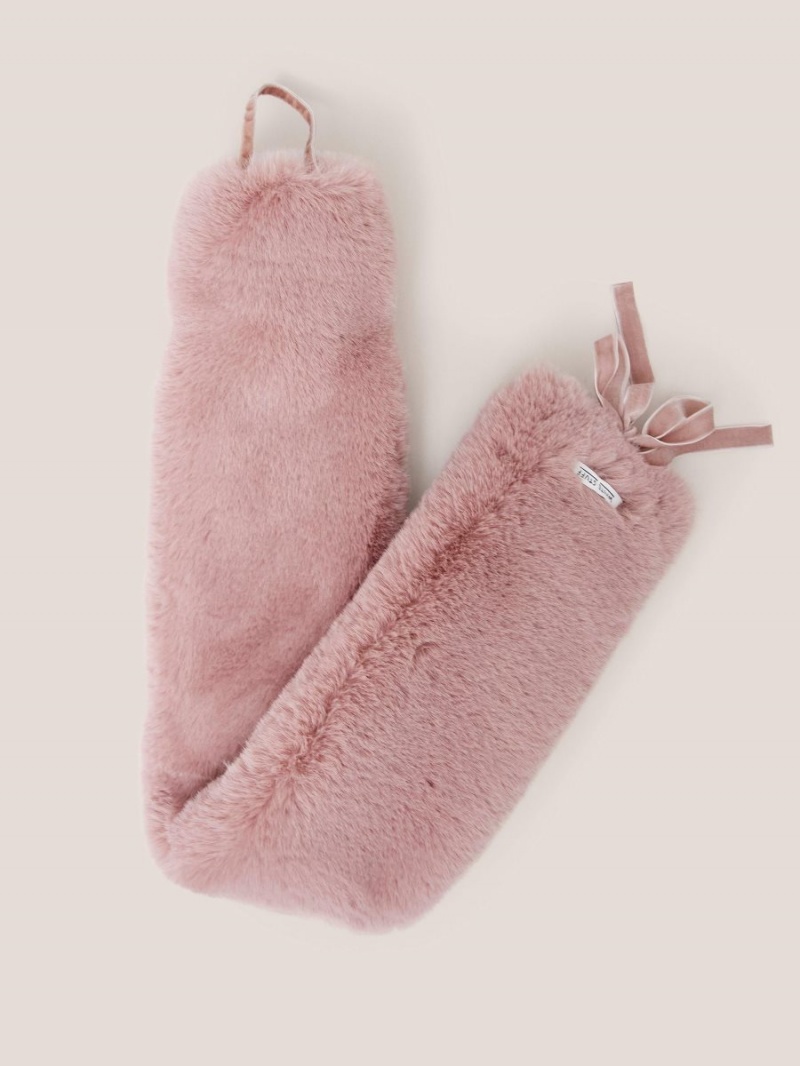 White Stuff Long Hot Water Bottle Dusty Pink | 29054-MKFV