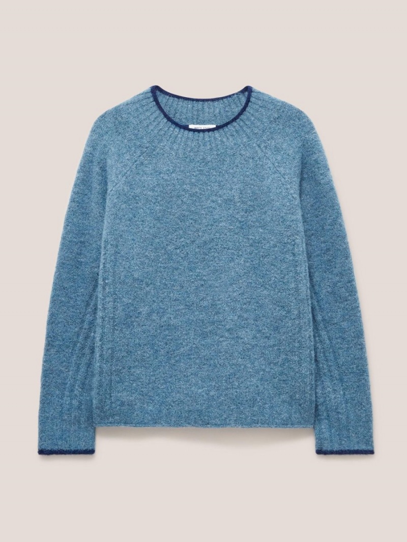 White Stuff Medway Jumper Mid Blue | 47035-UTOK