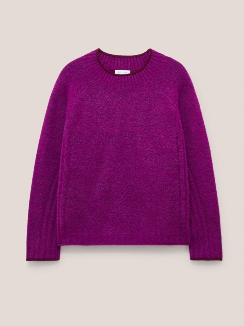 White Stuff Medway Jumper Mid Pink | 54907-BONR