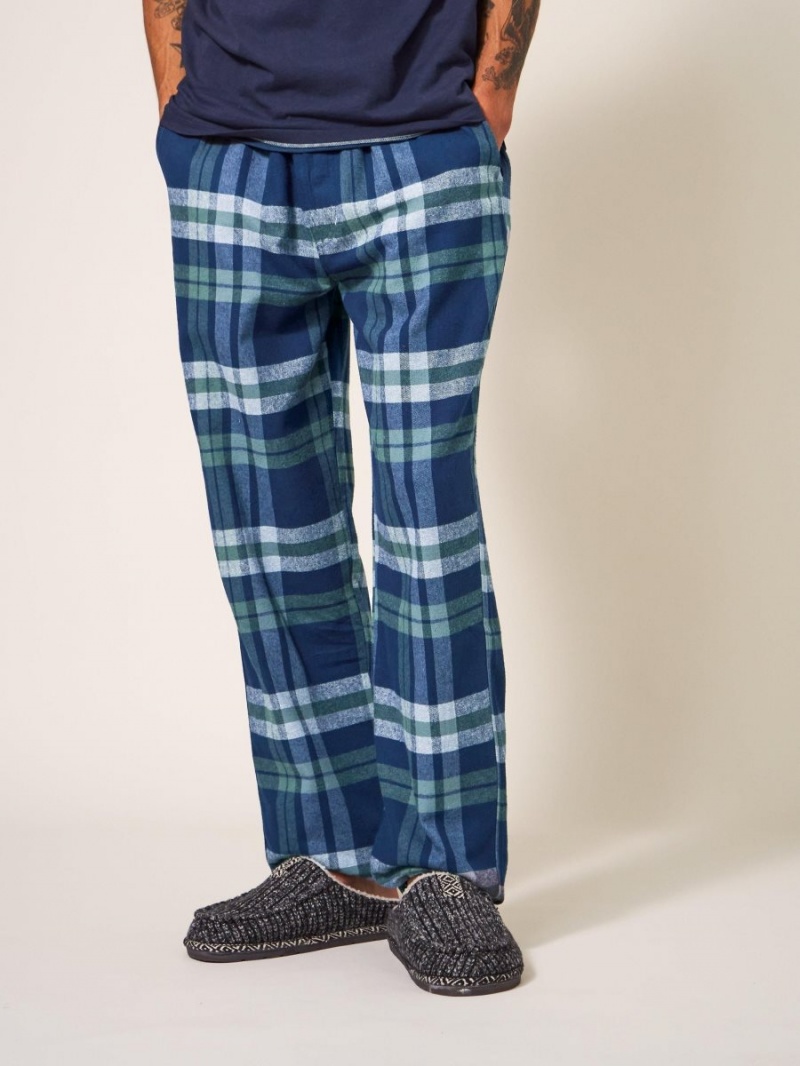 White Stuff Moorland Flannel Pj Trouser Navy Multi | 26395-YPNF